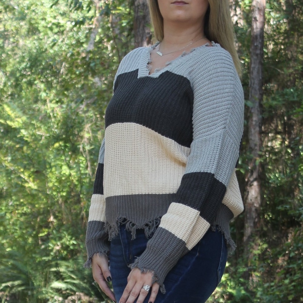 Colorblock sweater
